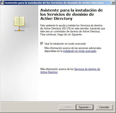 Promocionar equipo Windows Server 2008 a controlador de dominio (dcpromo)