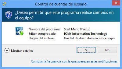 Mostrar botón inicio en Windows 8 con Start Menu 8