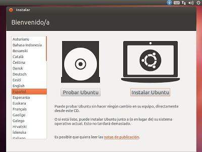 Instalar Linux Ubuntu Desktop 12.04 LTS en un PC nuevo