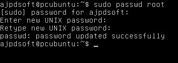 Cambiar contraseña para el superusuario root en Linux Ubuntu Server