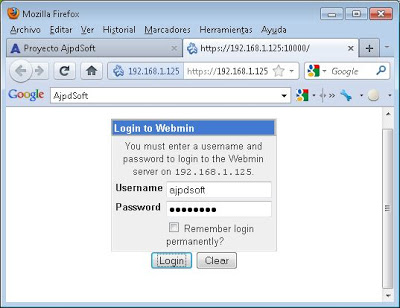 Instalar Webmin para administrar vía web el servidor Linux Ubuntu Server y sus servicios MySQL, PostgreSQL, Apache