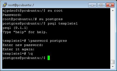 Información de administración sobre PostgreSQL instalado en Linux Ubuntu Server
