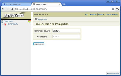 Instalar phpPgAdmin para administrar vía web el servidor de PostgreSQL en Linux Ubuntu Server