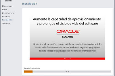 Instalar Oracle Solaris 11 x64 con Live CD y modo gráfico