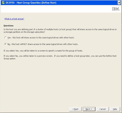 Crear nuevo host en SAN IBM DS3950 para asignar unidad lógica