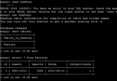 Insertar registros en tabla MySQL con Symfony y Doctrine