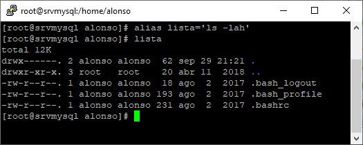 Crear un alias temporal en Linux