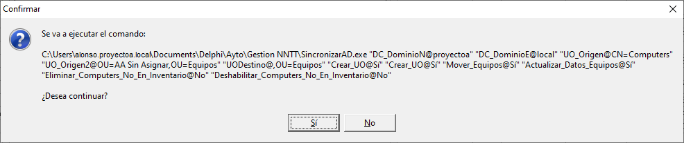 Ejemplo de uso del comando C# que mueve equipos en el LDAP desde aplicación Delphi 6