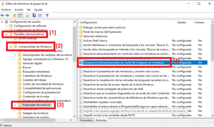 Desactivar el uso y generación del molesto fichero Thumbs.db en Windows 10