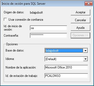 Acceso a tabla de SQL Server Express desde Microsoft Access 2010 usando ODBC