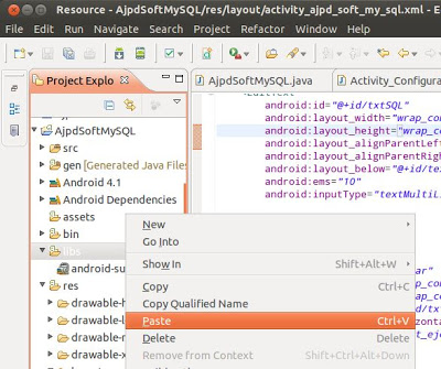 Descargar y añadir JDBC a proyecto Eclipse para acceso a MySQL desde Android