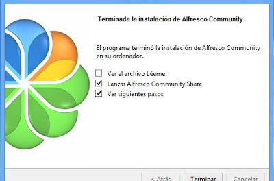 Instalar Alfresco en Windows 8, convertir PC en gestor documental