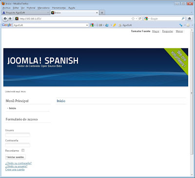 Descargar e instalar Joomla! 1.6.3 en servidor web Apache, PHP y MySQL con Linux Debian 6