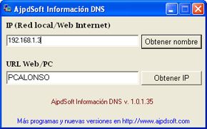 AjpdSoft Información DNS Código Fuente Delphi 6