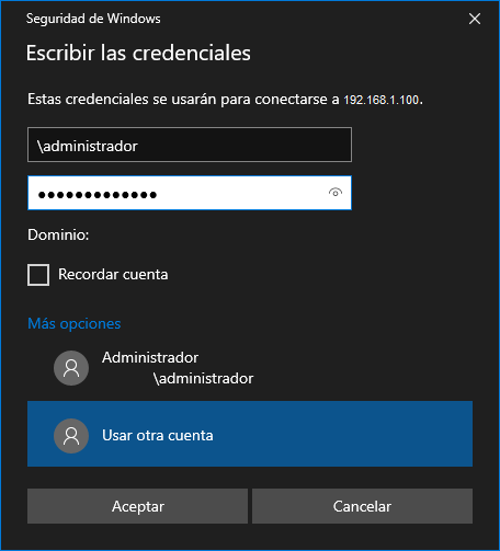 Activar acceso por Escritorio remoto en Windows Server 2019