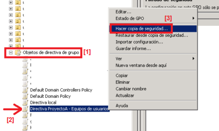 Hacer copia de seguridad de directivas de Grupo en Windows Server 2008 y Directorio Activo