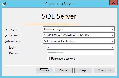 Instalar SQL Server Management Studio, crear base de datos y tabla