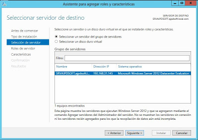 Instalar rol Hyper-V en Microsoft Windows Server 2012
