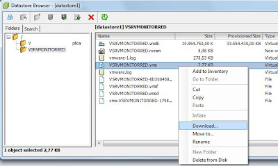 Editar parámetros de configuración de fichero vmx de máquina virtual VMware ESX