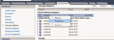 Añadir adaptador iSCSI a servidor VMware ESXi