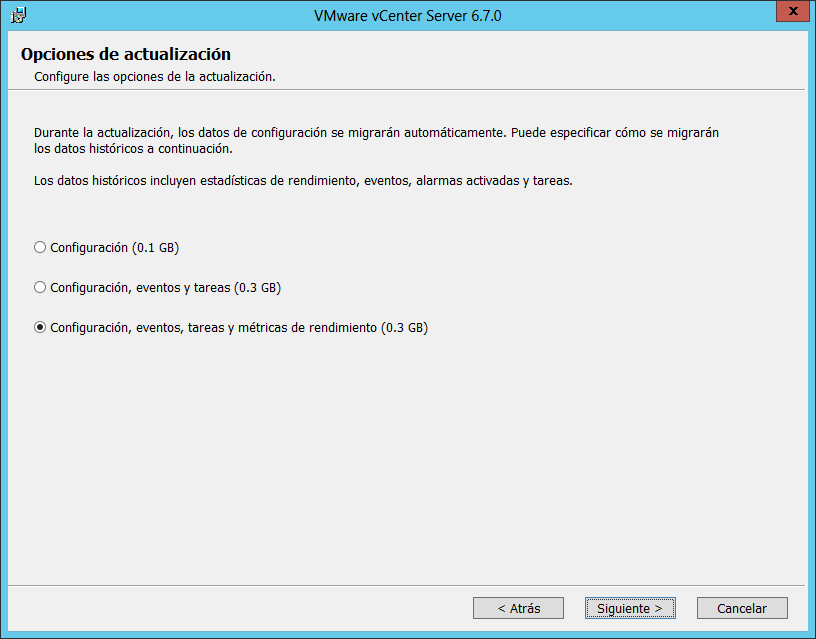 Actualizar VMware vCenter Server de la 6.0 ó 6.5 a la 6.7 para disponer del cliente web HTML5