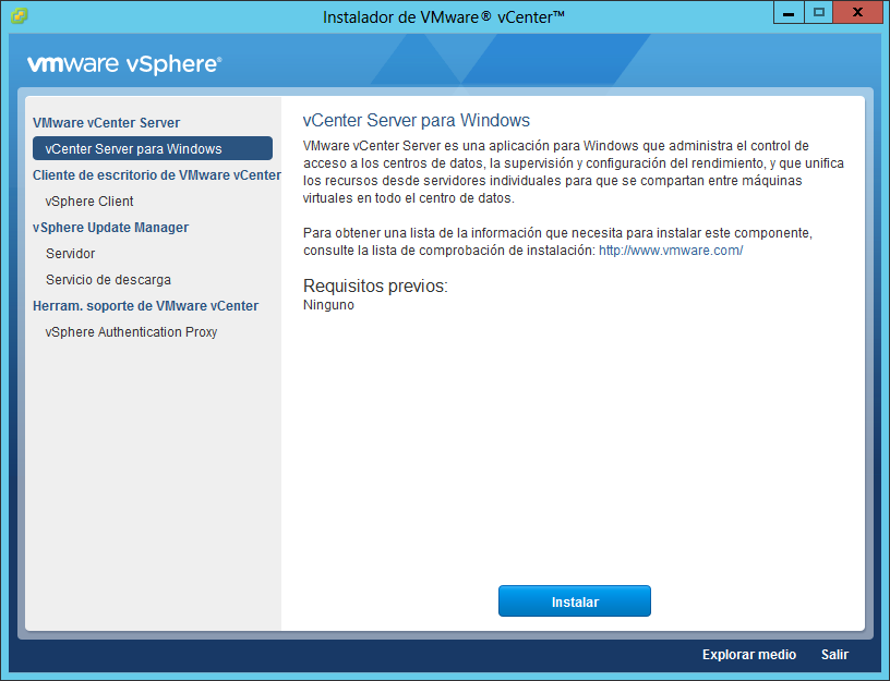 Actualizar VMware vCenter Server de la 5.5 a la 6.0