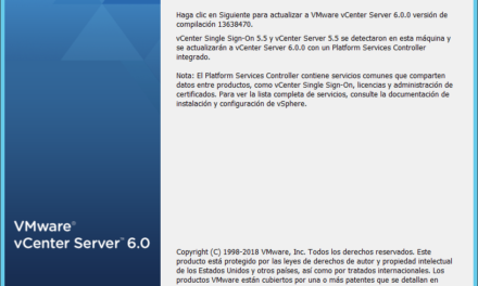 Actualizar VMware vCenter Server de la versión 5.5 a la versión 6.0