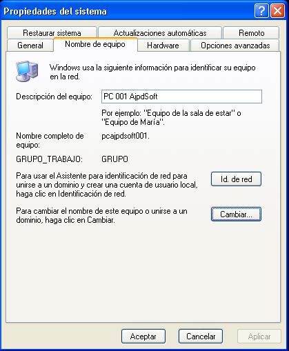 Agregar equipo con Windows XP a dominio Windows Server 2003