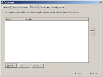 Tarea programada para copia lógica de Oracle en Windows Server 2008
