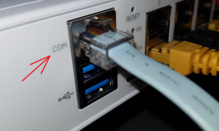 Conexión por puerto serie COM a dispositivos appliance Sophos XG y otros similares