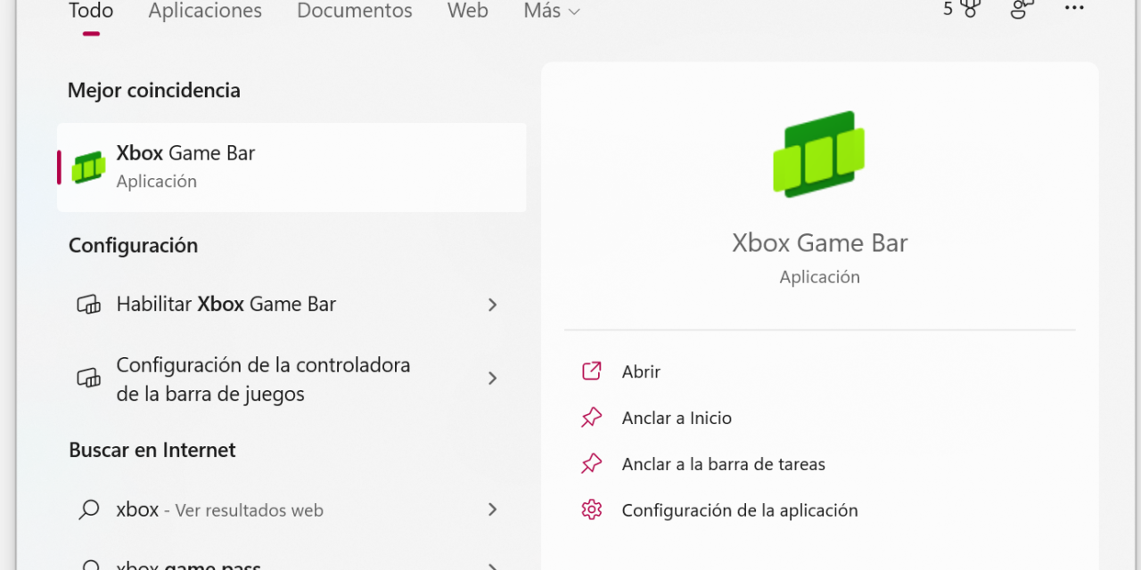 Desinstalar Xbox Game Bar y otras App relacionadas con Xbox en Windows 11 y Windows 10
