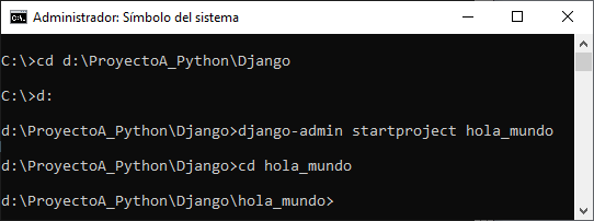 Mi primer proyecto web Hola Mundo con Django y Python