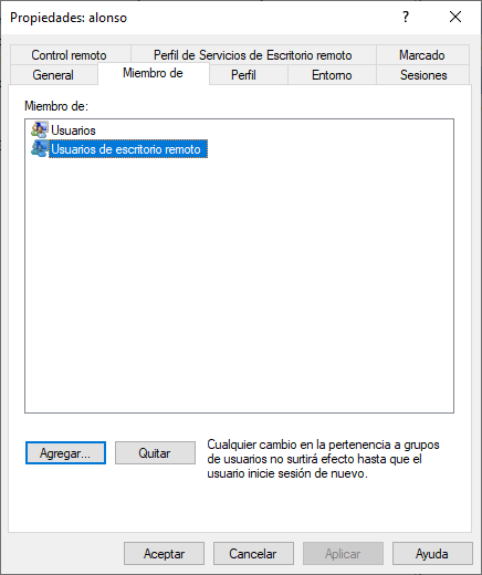 Configurar acceso de equipos clientes por Escritorio Remoto al servidor Windows Server 2022