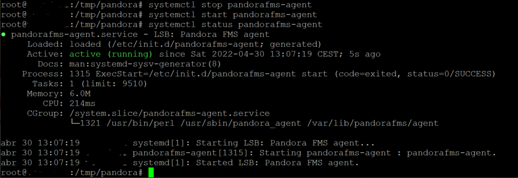 Configuración básica de agente de Pandora FMS en Linux Debian