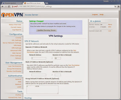 Instalación y configuración de OpenVPN Access Server en un servidor con Linux CentOS