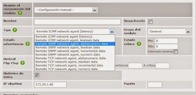 Añadir módulo monitor en Pandora FMS para obtener datos por SNMP