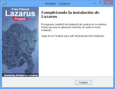 Instalar Free Pascal Lazarus x64 en Windows 8 x64
