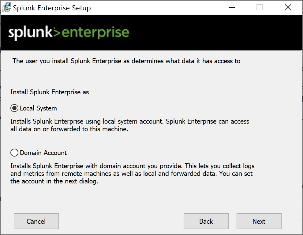 Descarga e instalación de Splunk para Windows 10