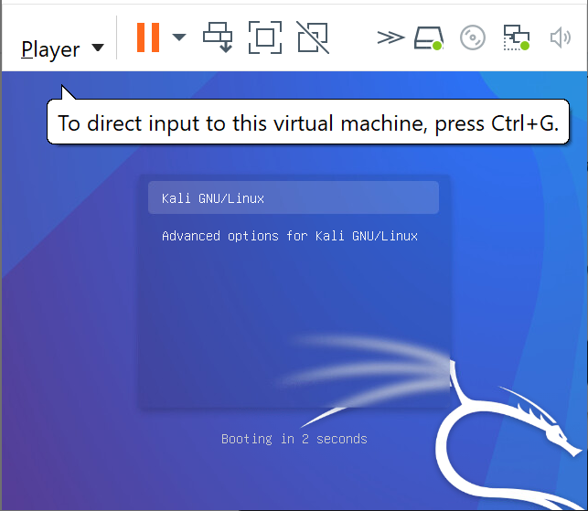 Iniciar máquina virtual Kali Linux en VMware ESXi