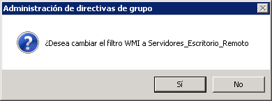Aplicar filtro WMI a directiva GPO para que sólo se aplique en determinados servidores