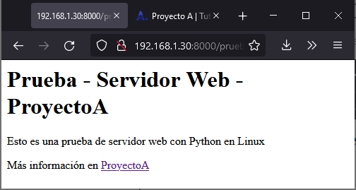 Servidor web sencillo y rápido con Python en Linux