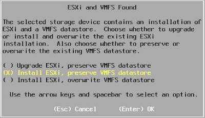 Degradar versión VMware ESXi 5.1 a 5.0 respetando la configuración y datos actuales