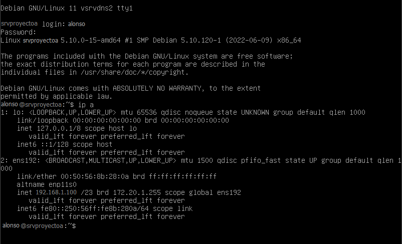 Instalar Linux Debian 11 mínimo sin modo gráfico
