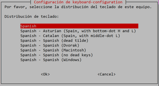 Cambiar la distribución de teclado a español en Linux Ubuntu Server 20.04