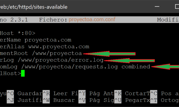 Solución al error al cargar sitio web en Apache y Linux y muestra página por defecto