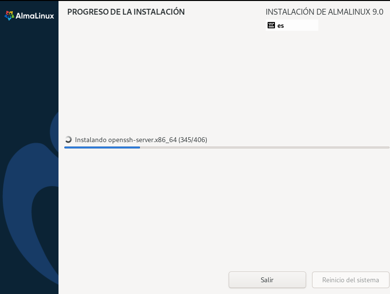 Descargar e instalar AlmaLinux OS 9.0 Minimal en una máquina virtual VMware ESXi