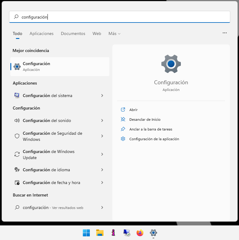 Desactivar widgets de Windows 11 mediante Configuración