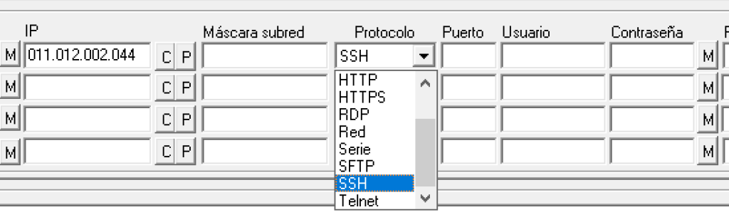 Procedimiento Delphi Pascal para conectar a un dispositivo mediante diferentes protocolos