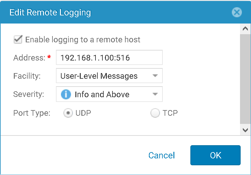 Configurar remote logging en SAN Dell EMC