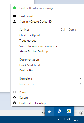Ejecutar Docker Desktop en Windows